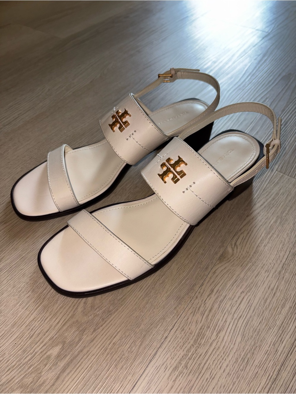 Tory Burch Leather Eleanor Block Heels 11